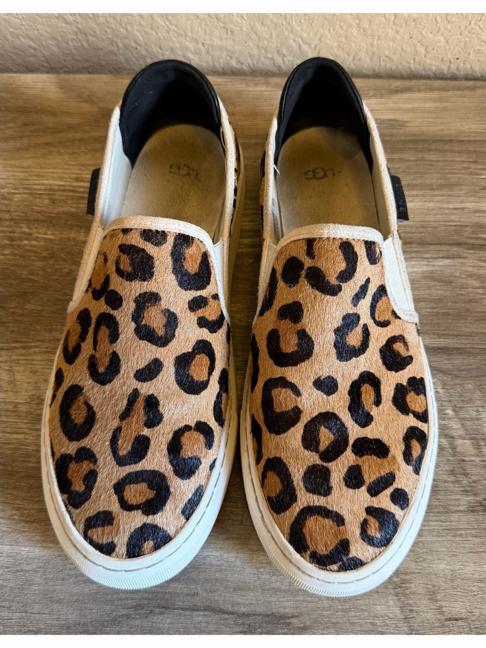 UGG Alameda Spotty Slip On sneakers calf hair leopard print upper